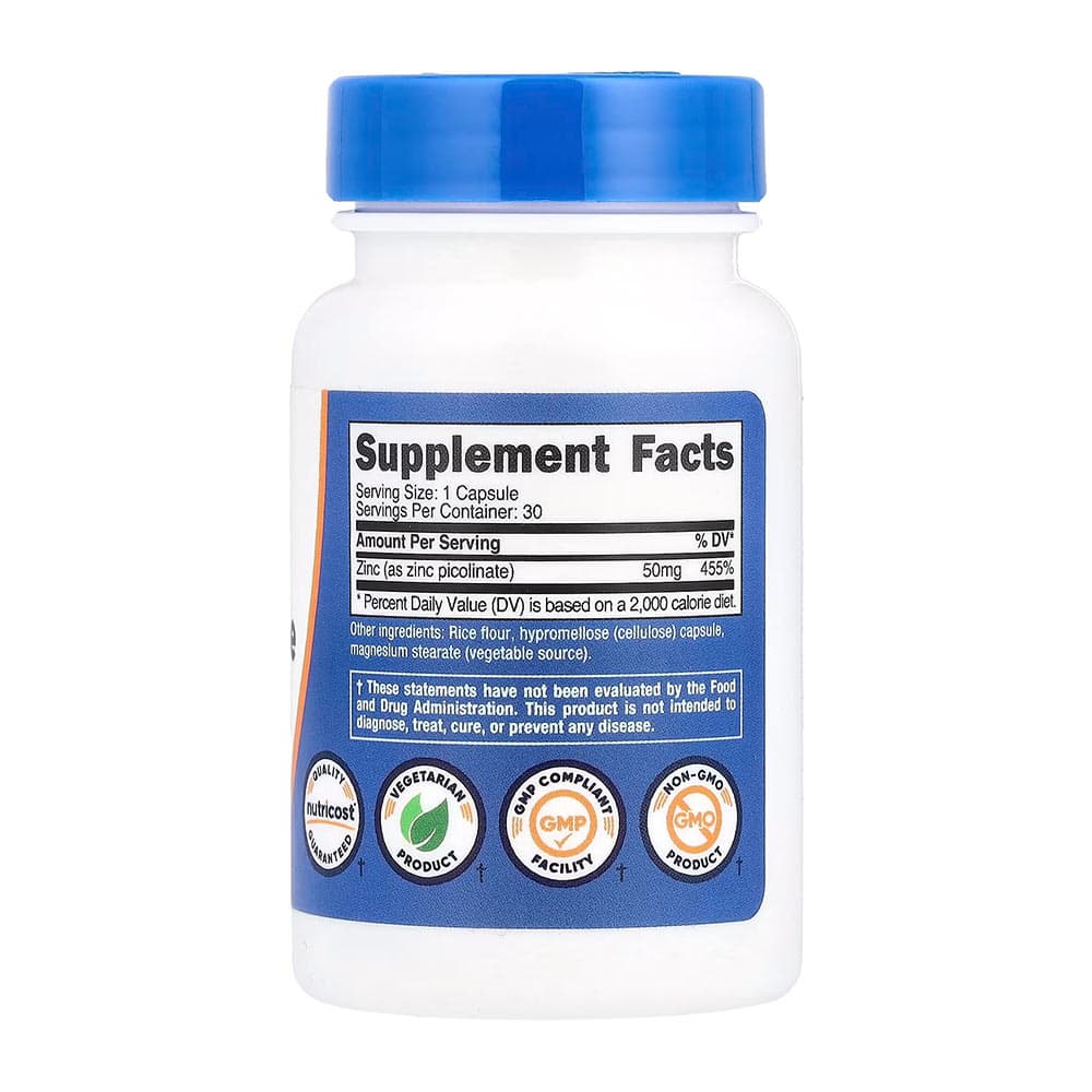 Nutricost - Zinc Picolinate - 30 Caps