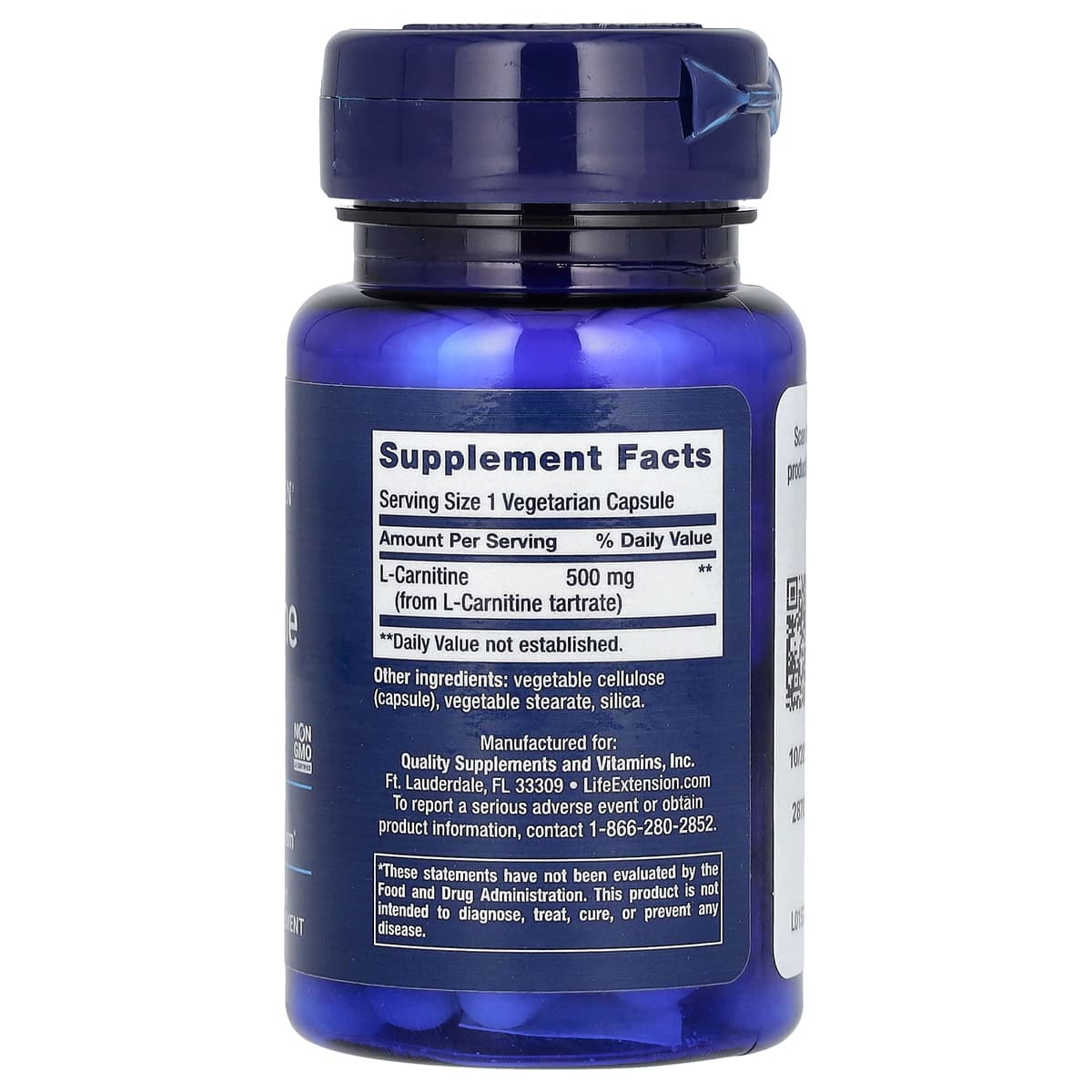 Life Extension - L-Carnitine - 30 Vcaps