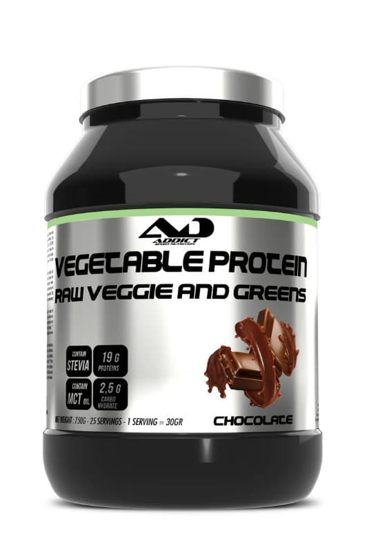 Addict Sport Nutrition - Vegetable Protein Raw Veggie and Greens Chocolate 750g