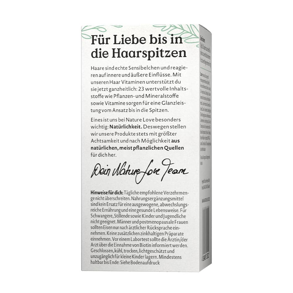 Nature Love - Haar Vitamine - 60 Caps