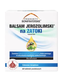 Produkty Bonifraterskie - Jerusalem Balm For Sinuses - 60 Tabs