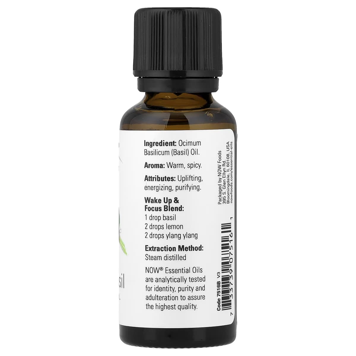 Now Foods - Basil Oil - 30ml