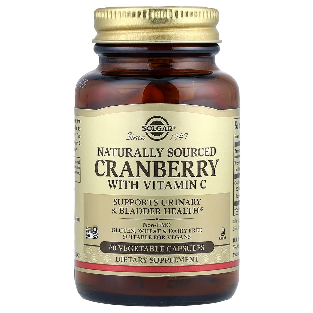Solgar - Cranberry With Vitamin C - 60 Caps