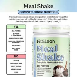 Fit & Lean - Fit&Lean Meal Shake, Cookies & Cream - 453g