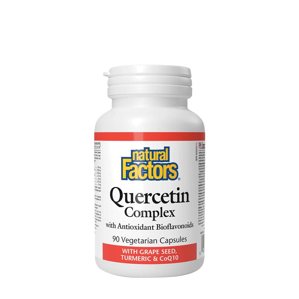 Natural Factors - Quercetin Complex - 90 Vcaps – Natural Factors förpackning