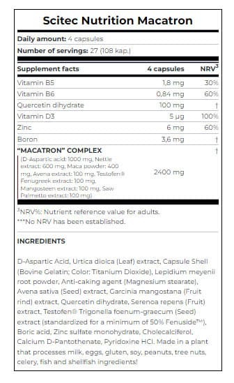 Scitec Nutrition - Magatron - 108 Caps