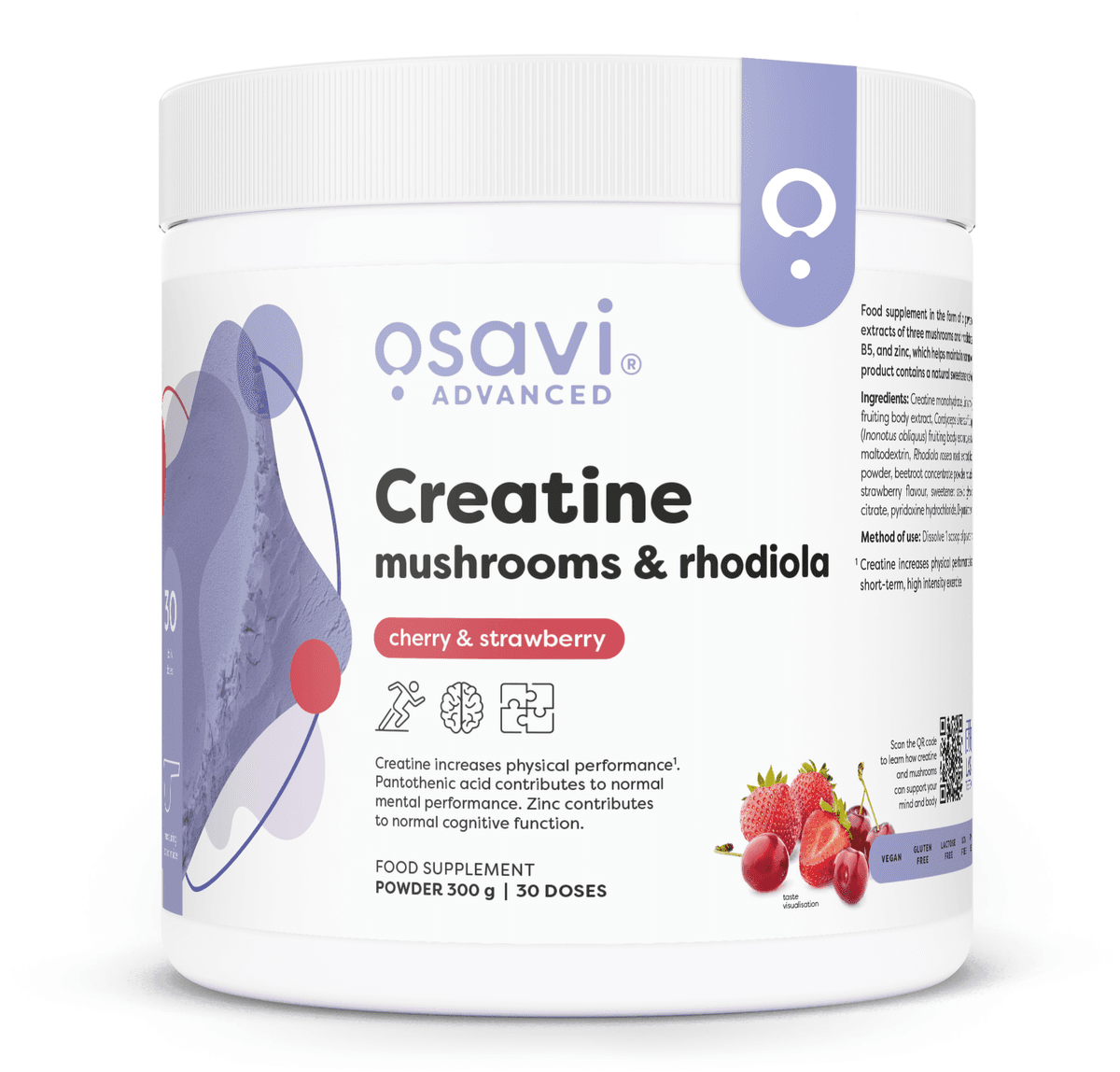 Osavi - Creatine Mushrooms & Rhodiola – Osavi förpackning