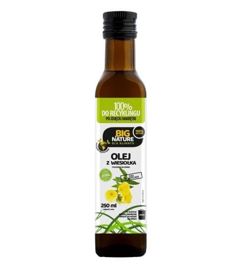 Big Nature - Evening Primrose Oil Cold-Pressed 250ml – Big Nature förpackning