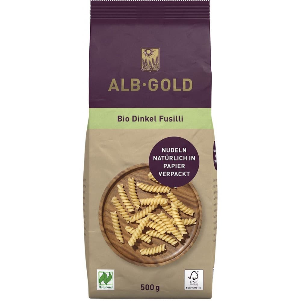 Alb-Gold - Bio Dinkel Fusilli - 500g