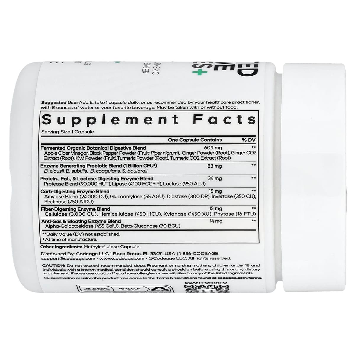 Codeage - Fermented Digestive Enzymes+