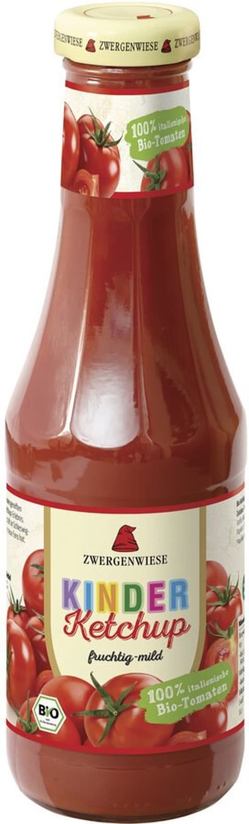 Zwergenwiese - Kinder Ketchup - 500ml – Zwergenwiese förpackning