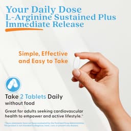 Doctor's Best - L-Arginine - Sustained + Immediate Release, 500mg - 120 Tabs