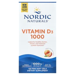 Nordic Naturals - Vitamin D3, 1000IU Orange - 120 Sgels