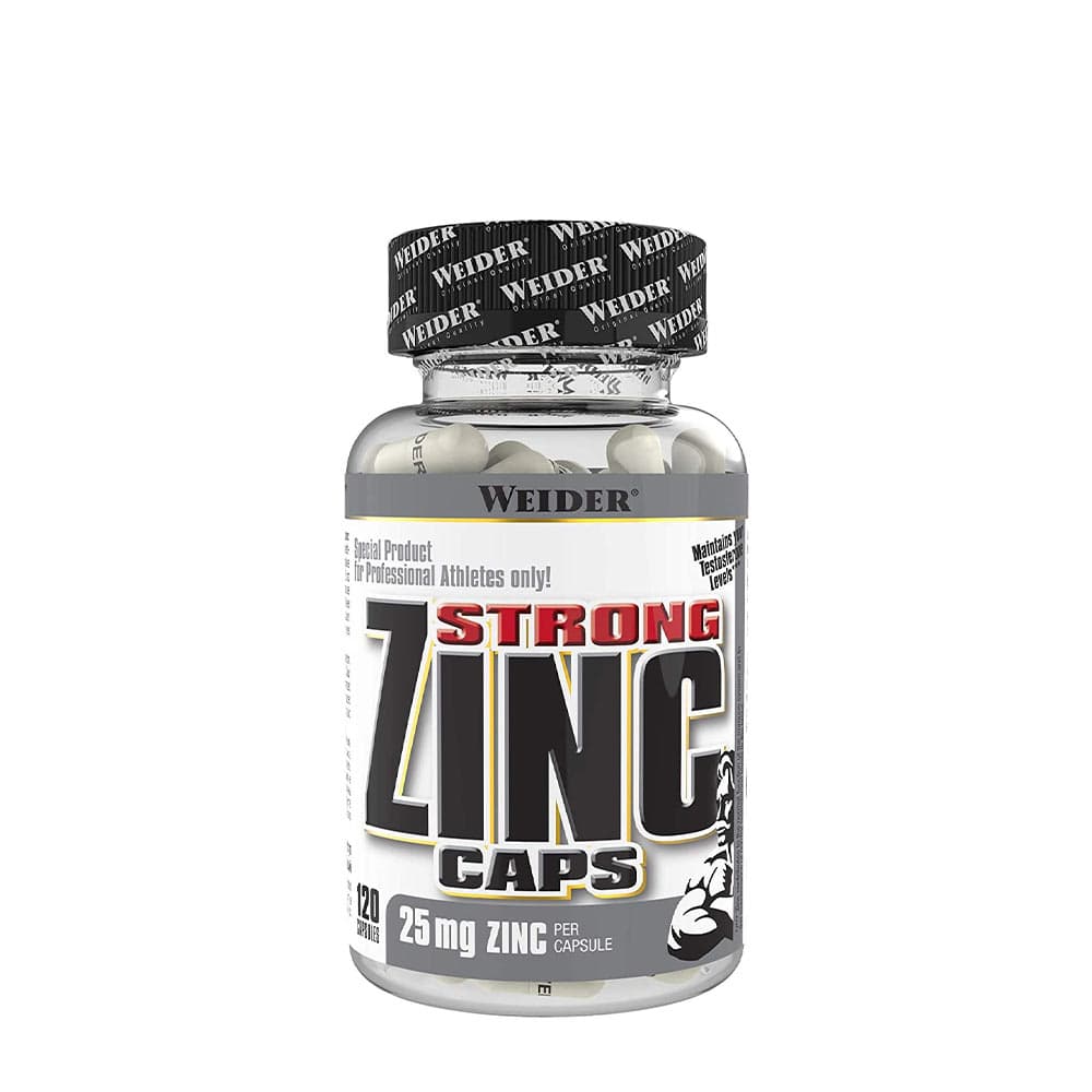 Weider - Strong Zinc - 120 Caps – Weider förpackning