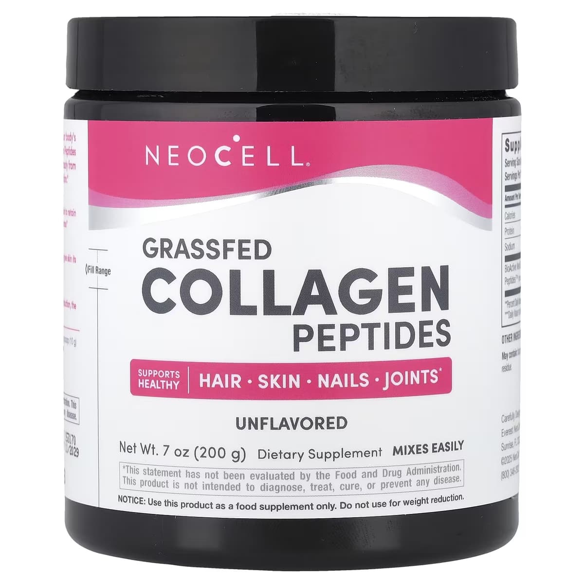 Neocell - Luomukarjanlihasproteiinit, maustamaton - 200g