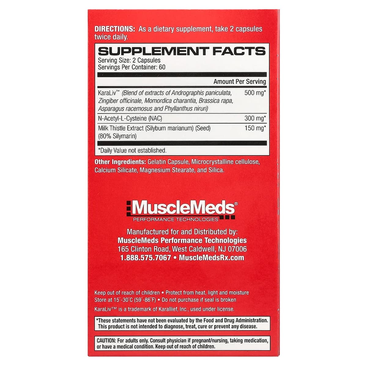 MuscleMeds - Leversanering & Forsvar - 120 kapsler