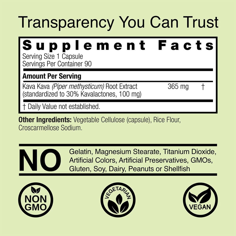 Nature's Answer - Kava-6 - 90 Vcaps