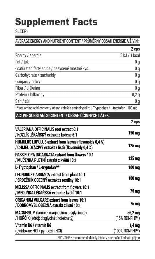 Extrifit Sleep! - 60 Cps