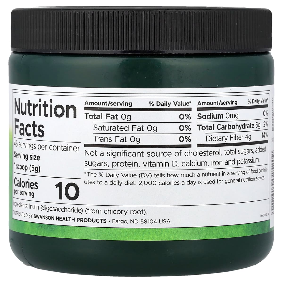 Swanson - Inulin - 227g