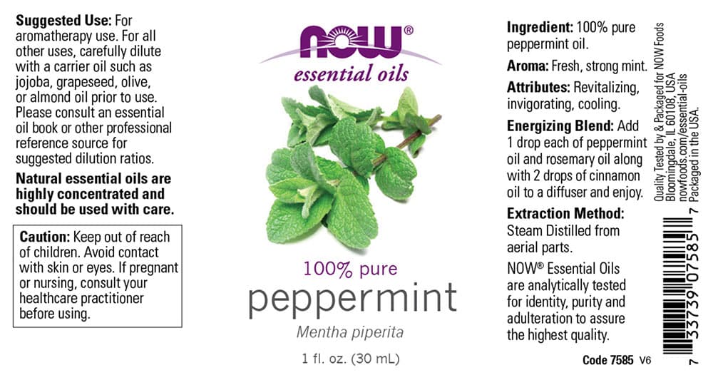NOW Foods - Eteerinen öljy piparminttu - 30ml
