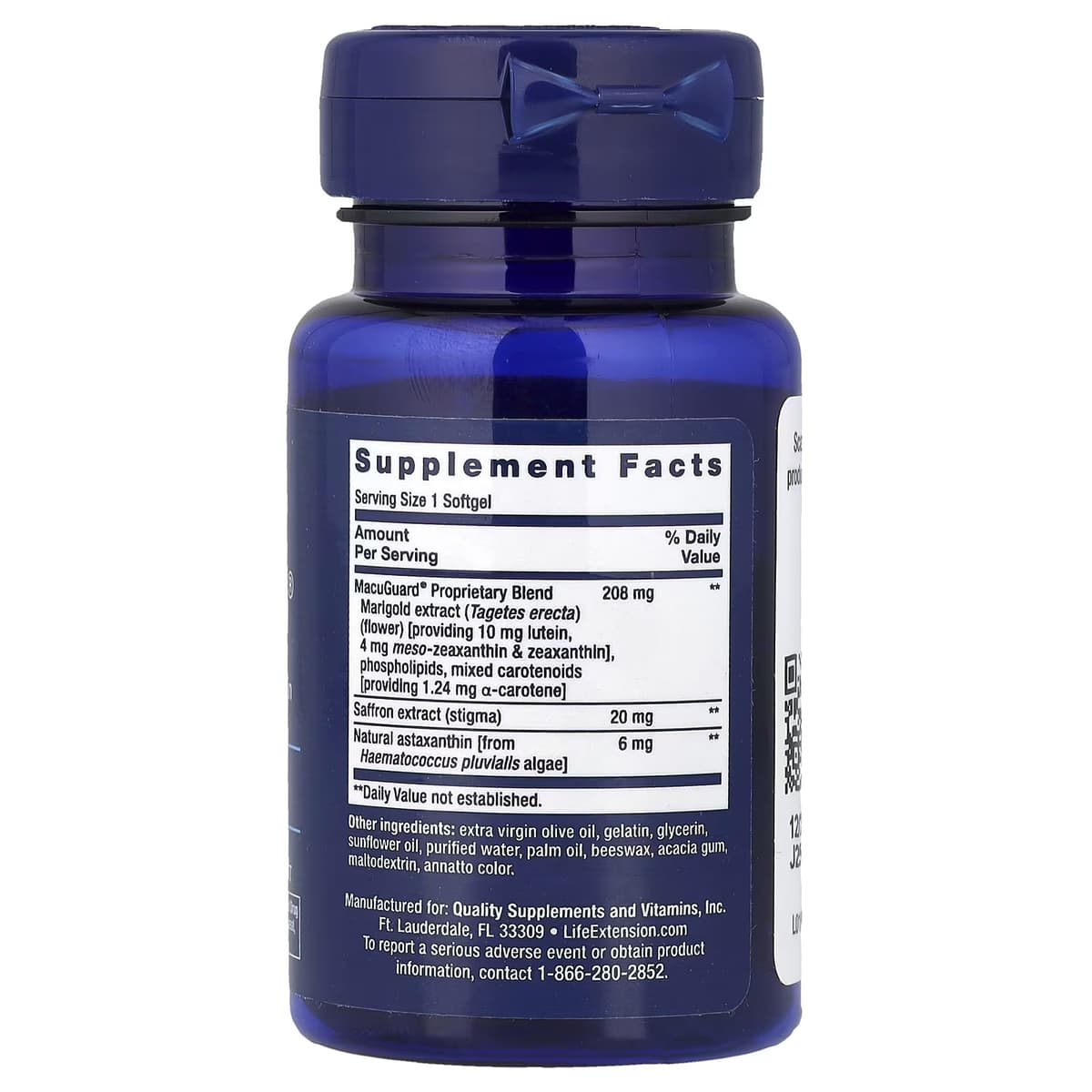 Life Extension - Ocular Support With Saffron & Astaxanthin - 60 Sgels