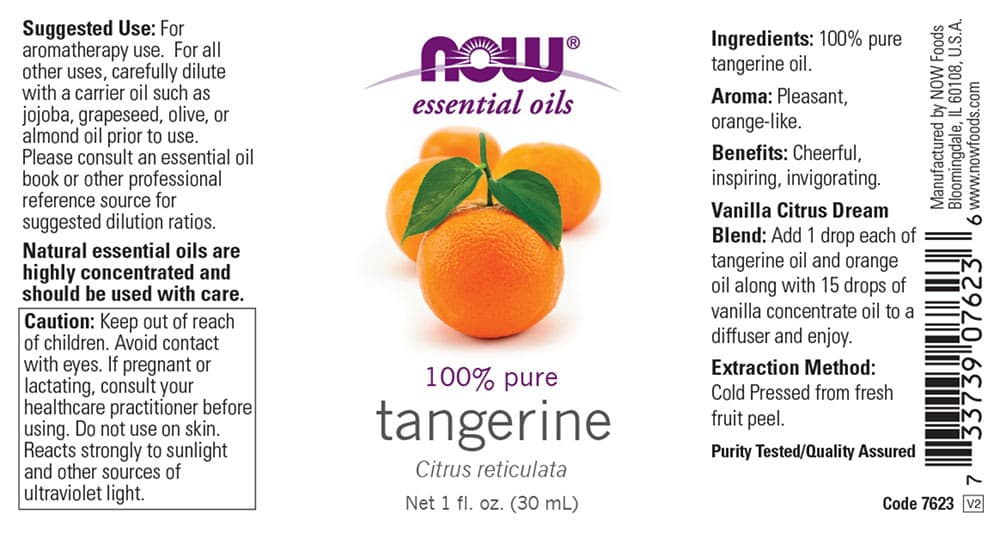 Now Foods - Tangerine Essential Oil - 30ml