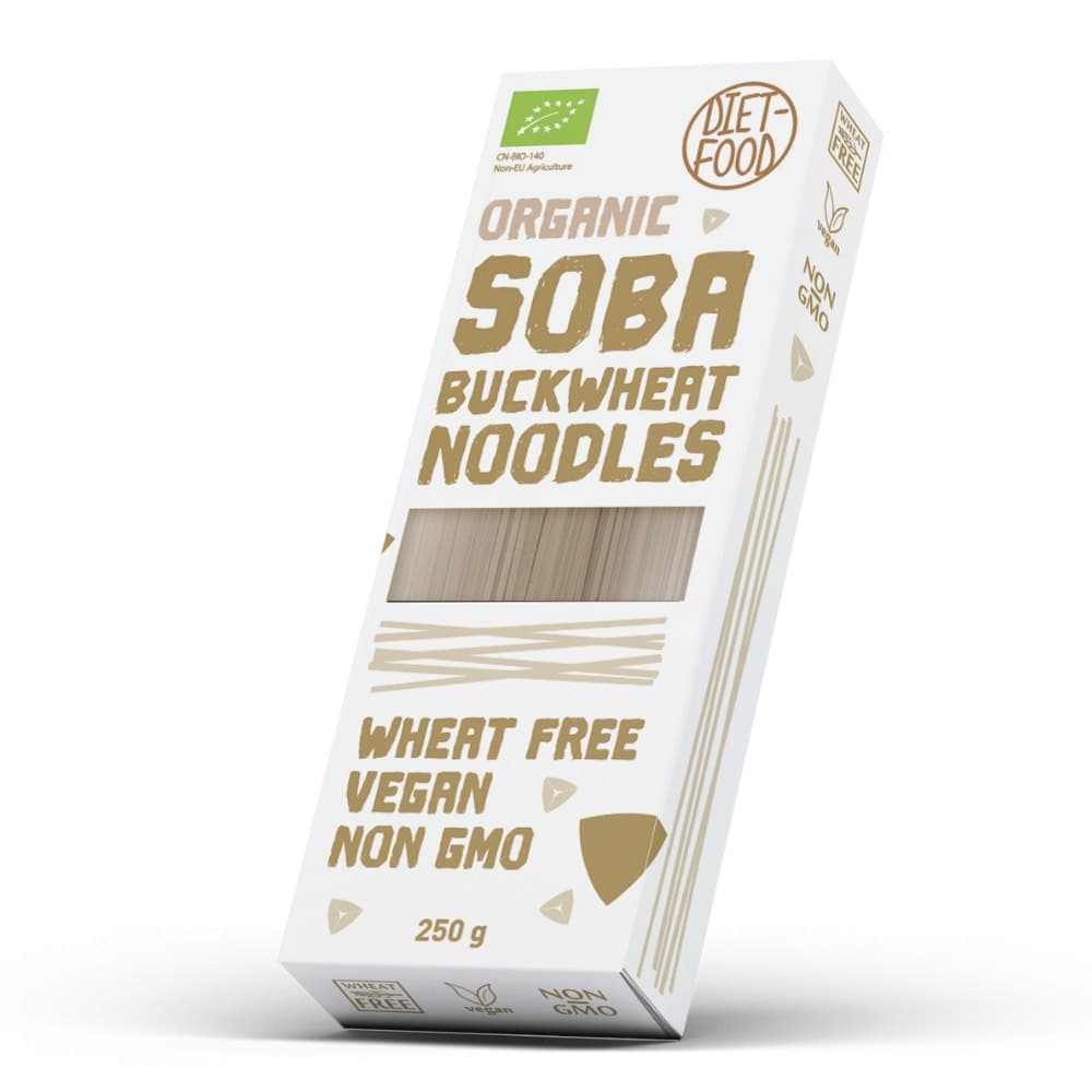 Diet-food - Makaron Gryczany Soba Bio 250g – Diet-Food förpackning
