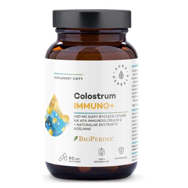 Aura Herbals - Colostrum Immuno + Bioperine - 60 Caps