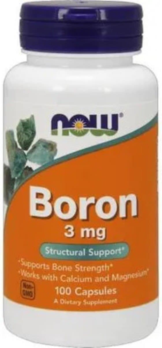 NOW Foods - Bor - Mineralstøtte 3mg - 100 Caps