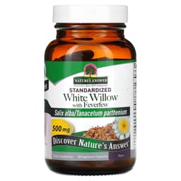 Nature'S Answer - Standardized White Willow With Feverfew - 60 Vegetarian Capsules
