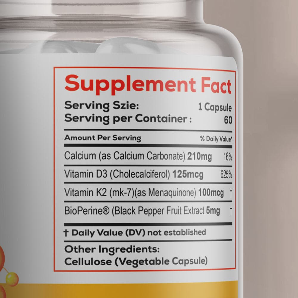 Oly - Vitamin D3+K2, 5000IU - 60 vcaps