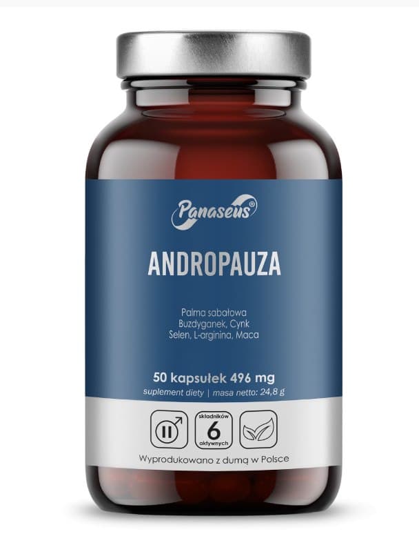 Panaseus - Andropause - 30 Tabs – Panaseus förpackning