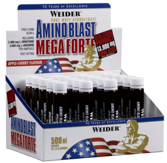 Weider - Amino Blast Mega Forte - 500ml (20 x 25ml Ampoules)