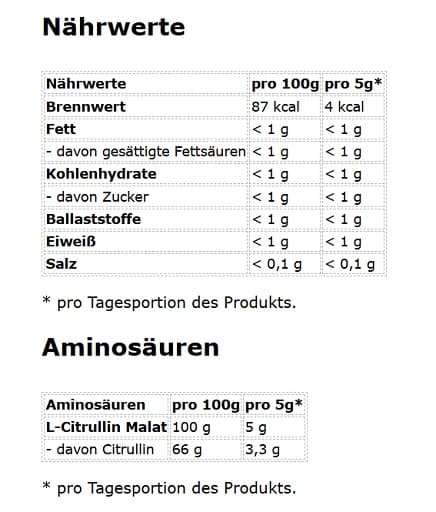 NNT Labs - Citrullinmalat - 210 g