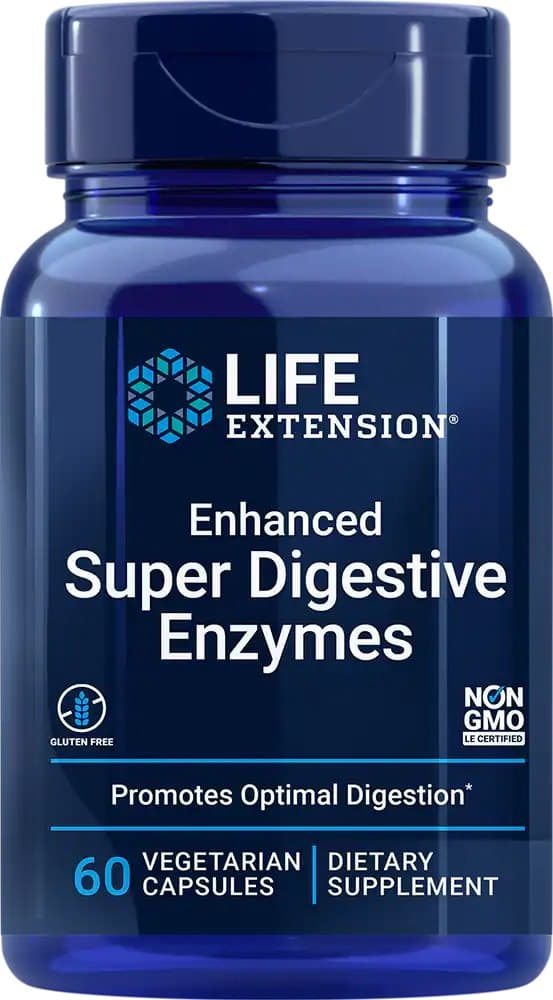 Life Extension - Enhanced Super Digestive Enzymes - 60 Vcaps – Life Extension förpackning