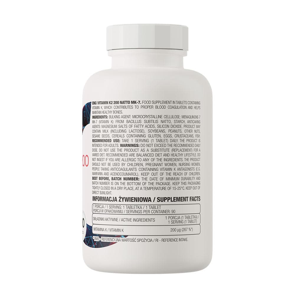 OstroVit - Vitamin K2 200 Natto MK-7 - 90 Tabs