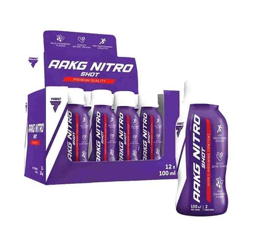 Trec - AAKG Nitro Shot, Wild Strawberry - 12 x 100ml