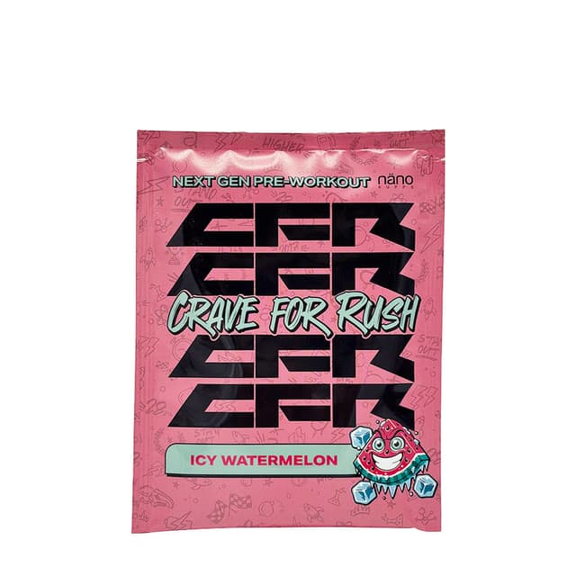 Nanosupps - Crave For Rush Pre-Workout - Icy Watermelon 20g – Nanosupps