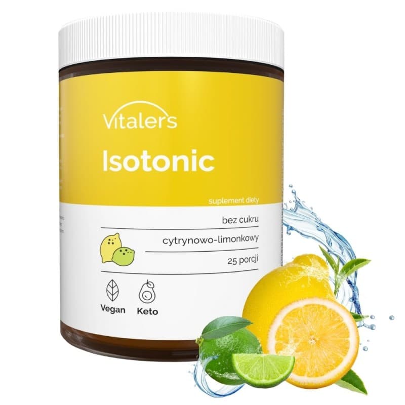 Vitaler's Isotonic cytrynowo-limonkowy (izotonik) - 250 g – Vitaler's förpackning