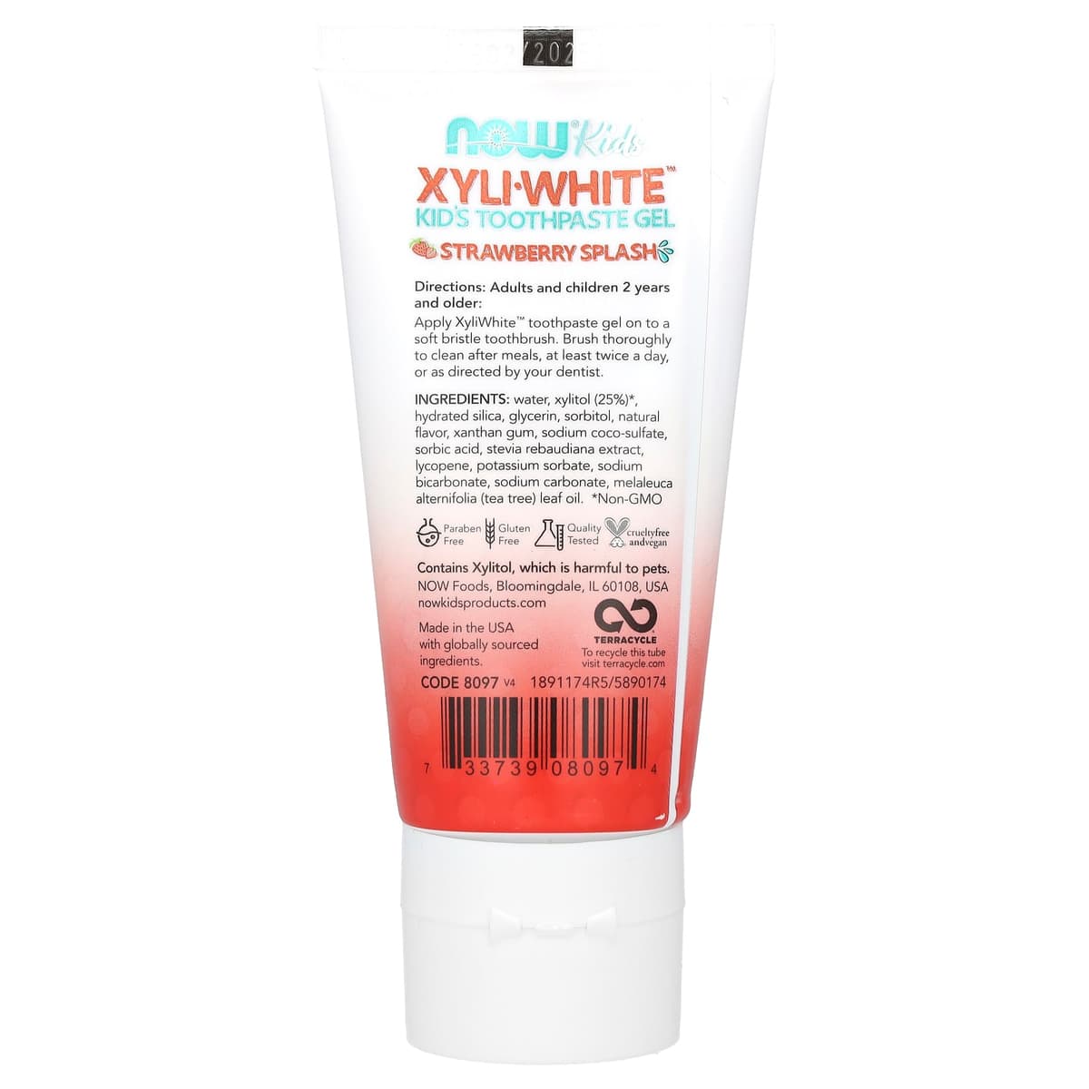 NOW Foods - Xyliwhite Kids, Strawberry Splash - 85g