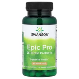 Swanson - Epic Pro 25 -kantaisten probioottisten bakteerien ravintolisä - 30 kasvipohjaista kapselia