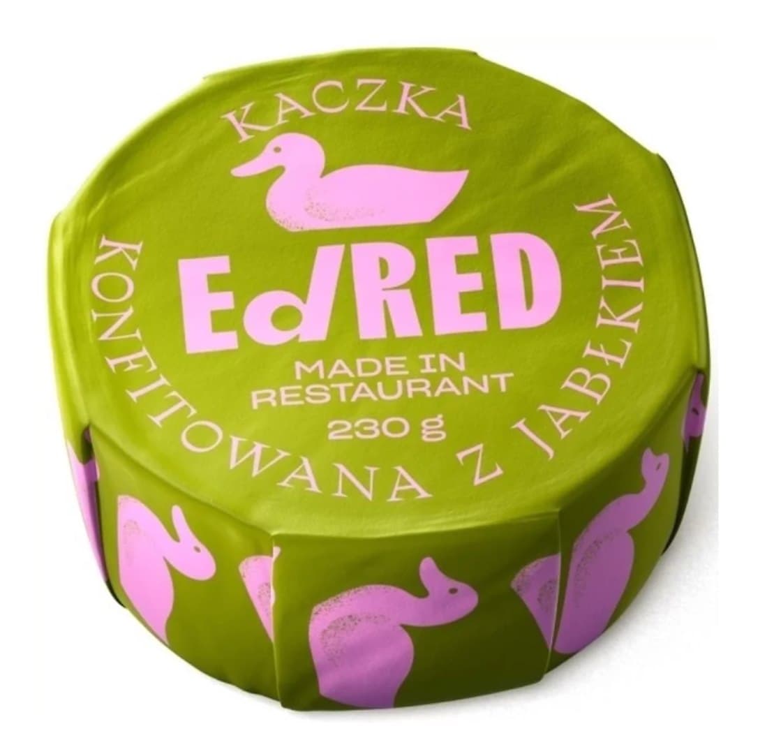 Ed/RED - Confit Duck with Apple - 280 g – Ed/RED förpackning