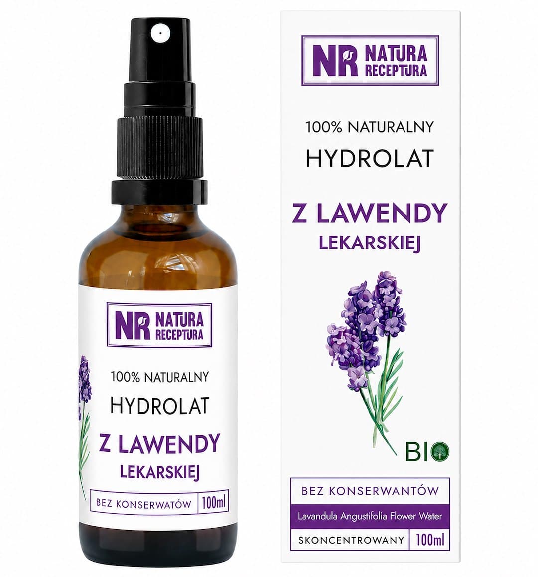 Natura Receptura - Lavender Hydrolat - 100ml – Natura Receptura förpackning