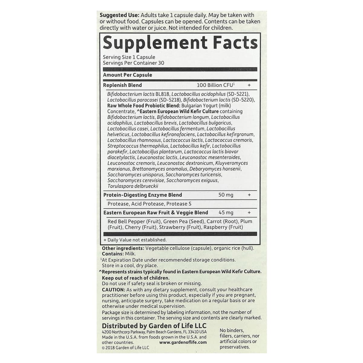 Garden Of Life - Raw Probiotics Ultimate Care - 30 Caps