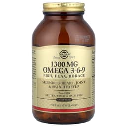 Solgar - 1300mg Omega 3-6-9 Fish, Flax, Borage