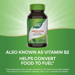 Nature's Way - Riboflavin Vitamin B2 - 30 Tabs