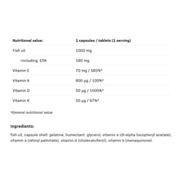 Allnutrition - Adek + Omega 3 Strong - 90 Caps