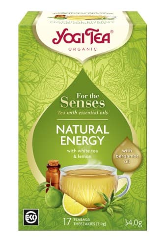 Yogi Tea - Natural Energy - 17 Teabags (34g) – Yogi Tea förpackning