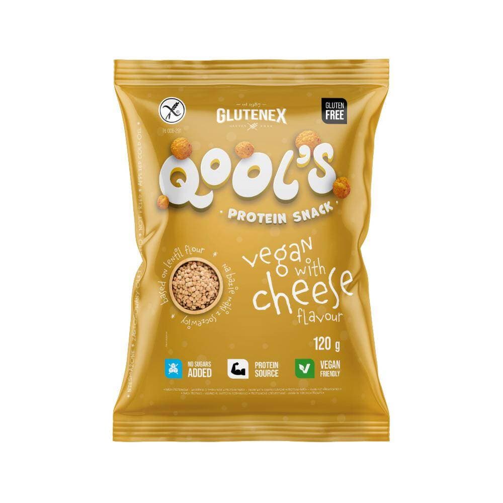 Glutenex - Qool's Protein Snack - 120g – Glutenex förpackning