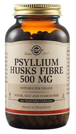 Solgar - Psyllium Husks Fiber - 200 Vegetable Capsules